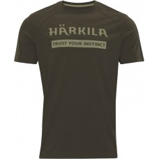 Härkila logo t-shirt Oil green